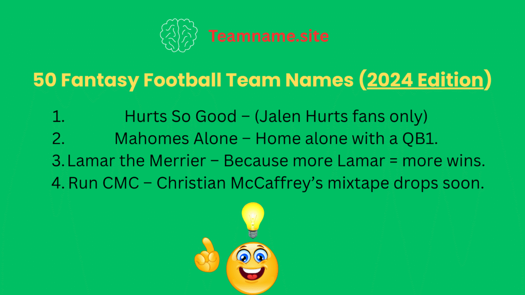 Inappropriate fantasy football team names